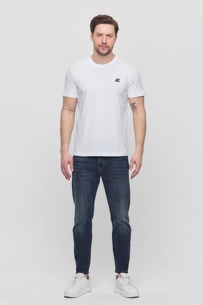 Erkek T-Shirt Nakışlı %100 pamuk