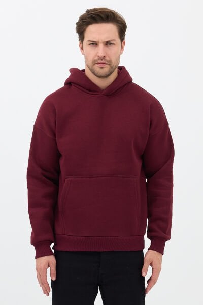 JBC Vişne Oversize Basic Hoodie